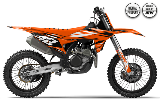 KTM 450 SX / SX-F 2024-2025 Mockup – PSD & AI