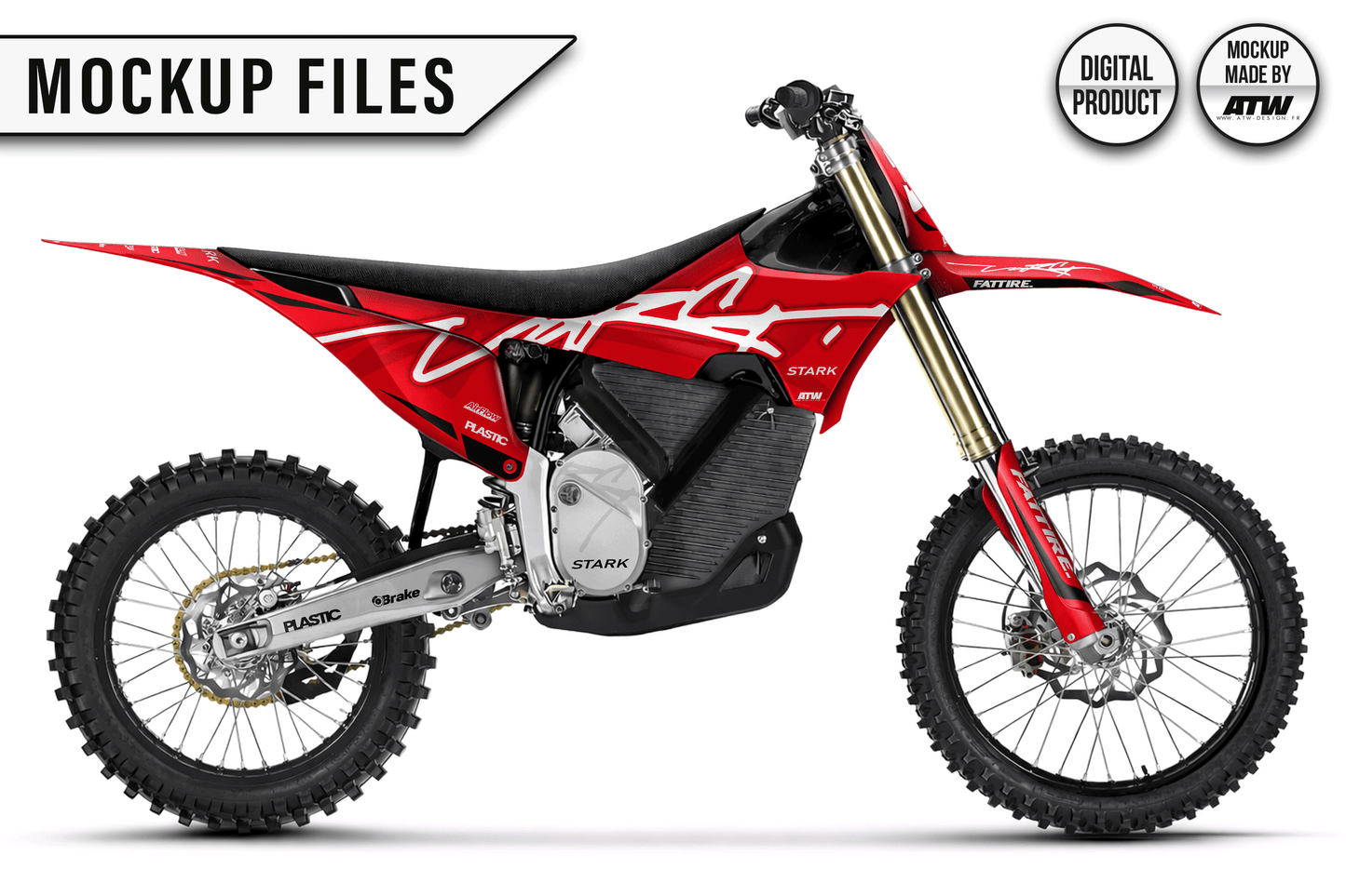 KTM 450 SMR 2025-2026 Mockup – PSD &amp; AI