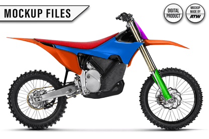 KTM 450 SMR 2025-2026 Mockup – PSD &amp; AI