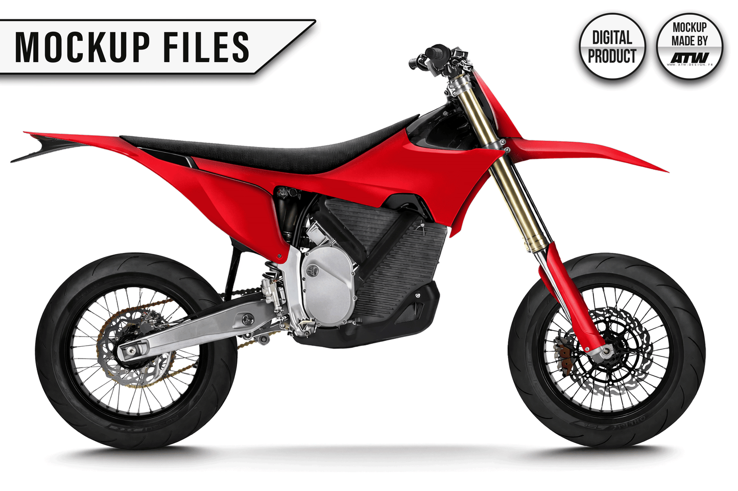 KTM 450 SMR 2025-2026 Mockup – PSD &amp; AI