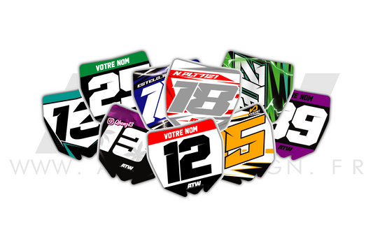 STICKERS MINI PLAQUES - 100% PERSO