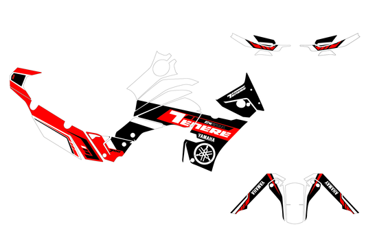 Kit déco Moto “Rally” Yamaha 700 Tenere Rouge