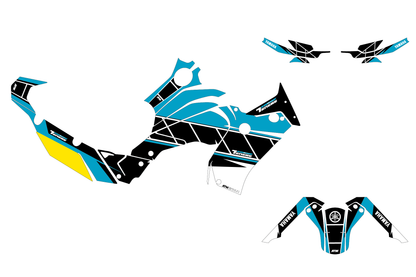 Kit déco Moto “Usine” Yamaha 700 Tenere Cyan