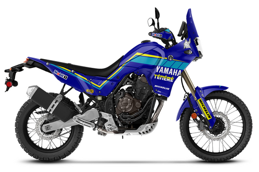 Kit déco Moto “Vintage” Yamaha 700 Tenere Bleu