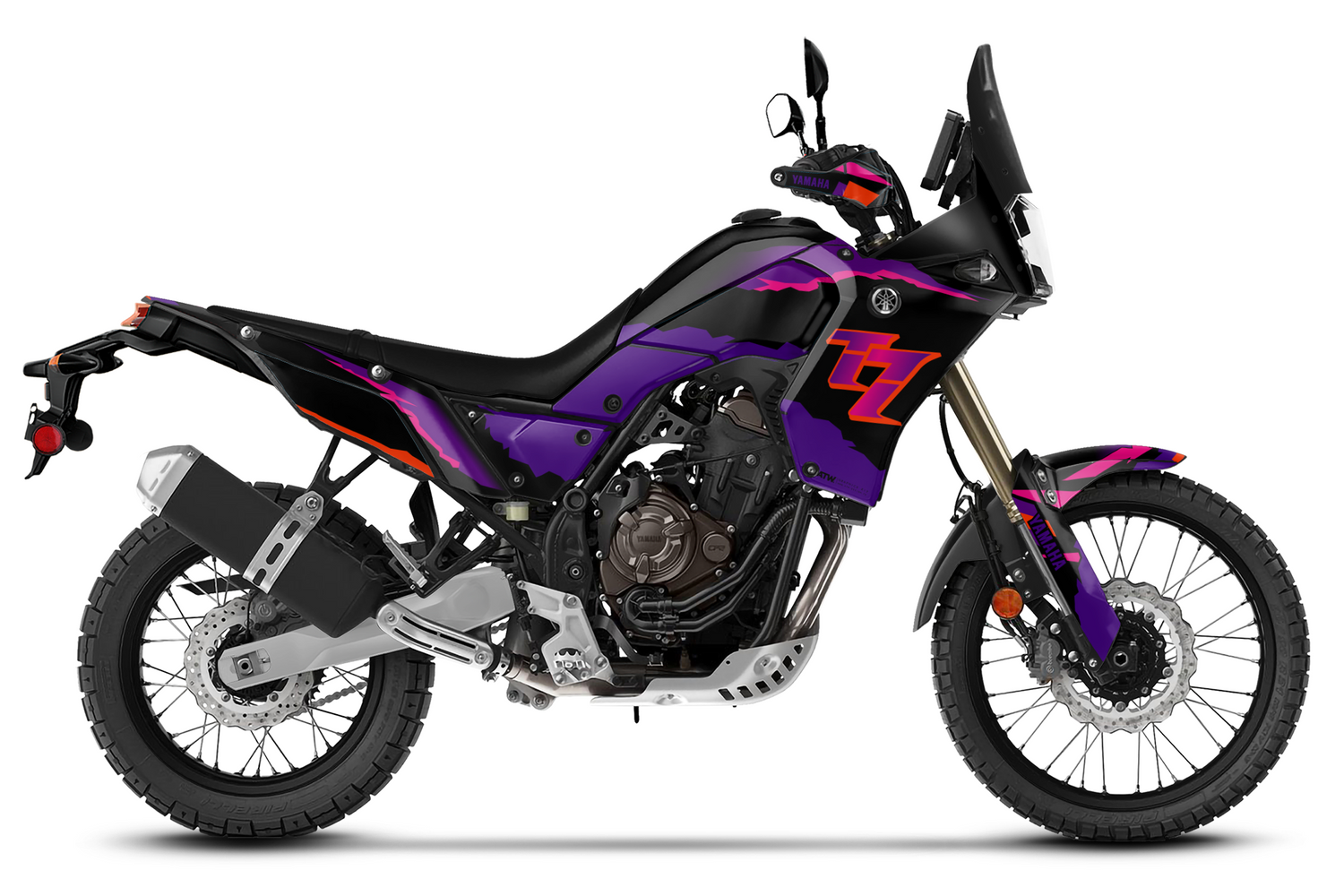 Kit déco Moto “Year” Yamaha 700 Tenere Noir - ATW DESIGN