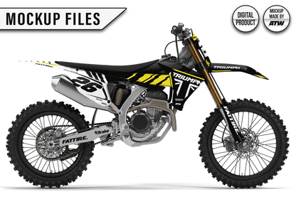 KTM 450 SMR 2025-2026 Mockup – PSD &amp; AI