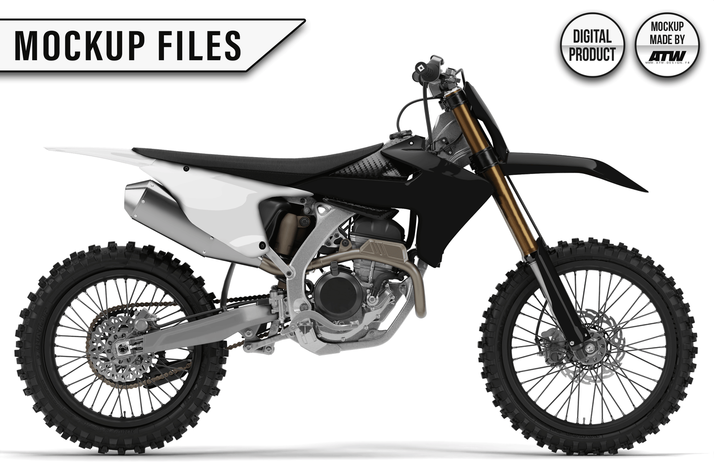 KTM 450 SMR 2025-2026 Mockup – PSD &amp; AI