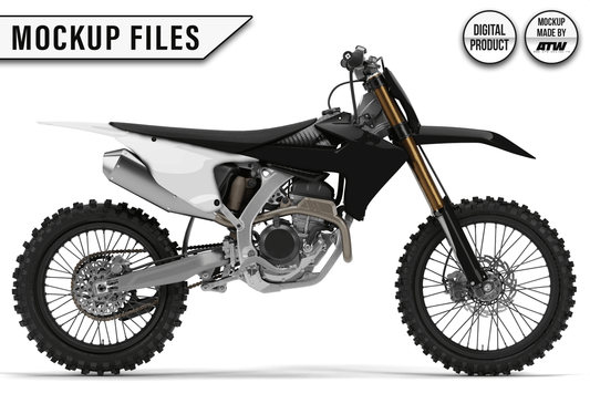 KTM 450 SMR 2025-2026 Mockup – PSD &amp; AI