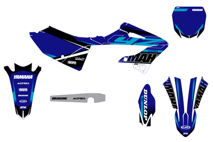 Kit déco motocross “Count” Yamaha 250 YZ Bleu