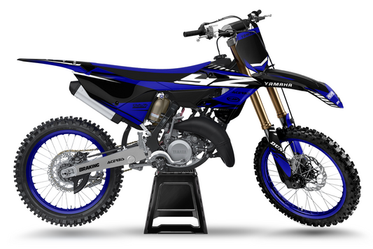 Kit déco motocross “Lines” Yamaha 250 YZ Bleu
