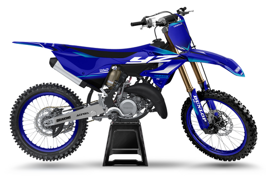 Kit déco motocross “Tech” Yamaha 250 YZ Bleu