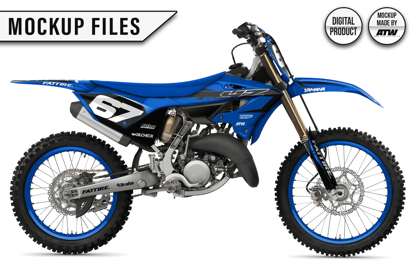 YAMAHA 125 YZ 2022-2026 Mockup – PSD &amp; AI