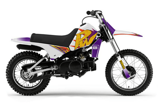 Kit déco motocross “Vintage” Yamaha PW 80 Violet
